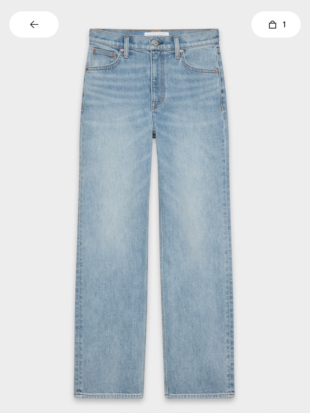 Aritzia Denim Forum The Arlo Hi-Rise Straight-Leg Jeans